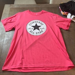 Pink Converse chuck logo shirt